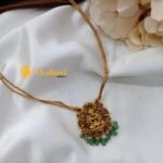 Lakshmi Double Ball Chain Short Neck Set - Image 3