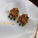 Lakshmi Double Ball Chain Short Neck Set - Image 2