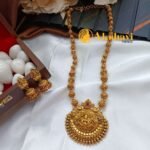 GanapathLakshmi Amla Ball Chain Short Neck Set