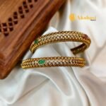 Antique Oval Stone Bangles - Image 3