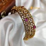 Antique Floral Multi Colour Stone Bangles 2s - Image 3
