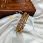 Antique Floral Multi Colour Stone Bangles 2s