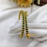 Gold Polish Stone Bangles 2s - Image 2