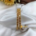 Champagne Oval Stone Bangles 2s - Image 3
