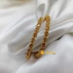 Champagne Oval Stone Bangles 2s