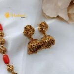 Gajalakshmi Coral and Sangu Mogappu Short Neck Set - Image 3