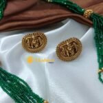 Krishna Pendant Beaded Short Neck Set - Image 2