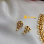 Cubic Motiffs with Pearl Short Neck Set - Image 3
