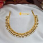 Cubic Motiffs with Pearl Short Neck Set - Image 2