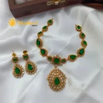 Jyothika's A Emerald Short Neck Set 990