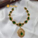 Jyothika's A Emerald Short Neck Set 990 - Image 2