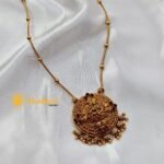 Lakshmi Round Pendant With Ball Chain Short Neck S - Image 2