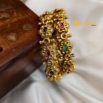 Antique Kemp Green Stone Floral