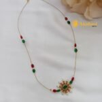 Floral Pendant Invisible Chain