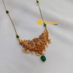 Lakshmi & Peacock Pendant Invisible Chain - Image 3
