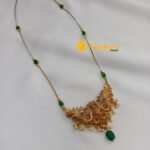 Lakshmi & Peacock Pendant Invisible Chain - Image 2