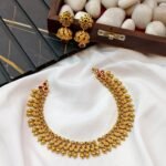 Lakshmi Peacock AD Short Neck Set