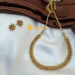 Matte Finish Floral Necklace Set