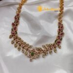 D Leaf  Designer Short Necklace - Image 3