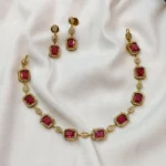Antique Cube Cut Short Neck Set