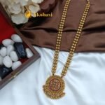 Floral Chakra Pendant with 2 Layer Ball Chain Long - Image 2