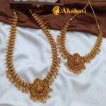 Lakshmi with Sangu Combo Neck Set - Image 2