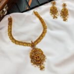 Lakshmi Coin Short Neck Set