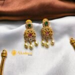 Peacock Thilak Designer AD Short Neck Set - Image 3