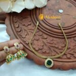 Victorian Emerald Short Neck Set