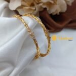 Diamond White Stone Pipe Bangles 2s - Image 2