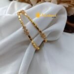 Diamond White Stone Pipe Bangles 2s - Image 3