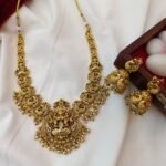 Antique Lakshmi Peacock Short Neck Set