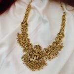 Antique Lakshmi Peacock Short Neck Set - Image 3