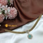 Antique Cube Cut Mesh Chain Choker - Image 2