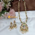 Meenakari Sawn Long Neck Set