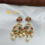 Meenakari Sawn Long Neck Set - Image 3
