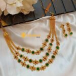 Beautiful 3 Layer Kerala Palaki Short Neck Set - Image 2