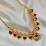 Premium Ruby Kerala Palaki 5s Necklace - Image 2
