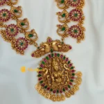 Antique Lakshmi Peacock Long Neck Set - Image 2