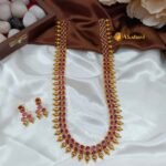 2 Line Kemp Kundan Long Neck Set