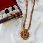 Lakshmi Peacock Long Neck Set