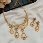 AD Floral Designer Step Fancy Short Neck Set