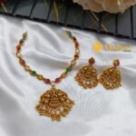 Lakshmi Navaratna Short Neck Set