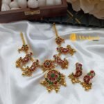 Antique Peacock  Kemp Green Short Neck set