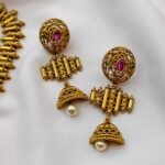 Designer Oval Multi Short Neck Set - Image 2