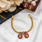 Twin Lakshmi Jadu Stones Short Neck Set