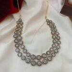 AD Two Tone Polish 2 Layer Short Neck Set - Image 3