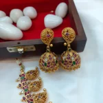 Antique Peacock  Mango Short Neck Set - Image 2