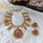Lakshmi Peacock Short Neck Set