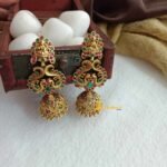 Antique Lakshmi Peacock Multi Jhumka